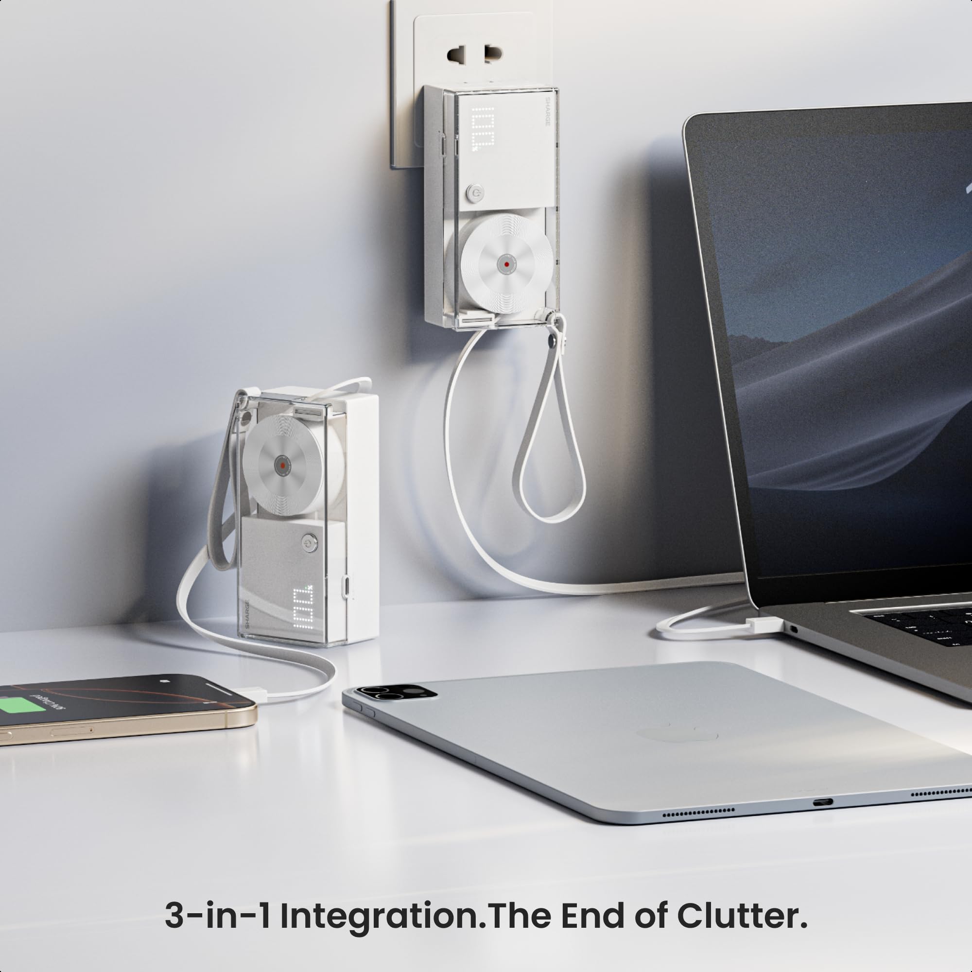 SHARGE 格納式3-in-1 SHARGE モバイルバッテリー 格納式3-in-1 Retractable 3-in-1